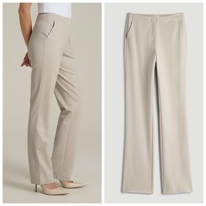 American Tall NEW Women’s Straight Leg Trouser Dress Pants Stone Beige 10XT